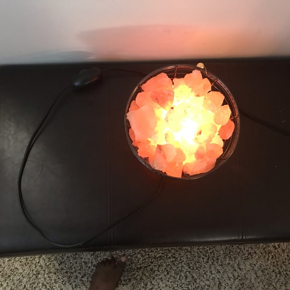 Round Metal Basket Lamp - Picture 5 of 5